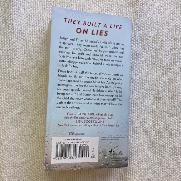 Lie To Me J. T. ELLISON Paperback Book - Picture 2 of 3